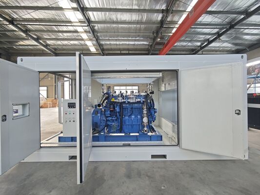 Dobra cena 400KW Yuchai Motor Deszczodrzony Dźwiękoodporny W pojemnikach Cichy zewnętrzny generator gazu ziemnego z biomasy w Internecie